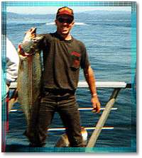 Salmon caught with Stagnaro Fishing Trips, Santa Cruz and Monterey Bay, California - Salmon, Cod and Albacore, CA